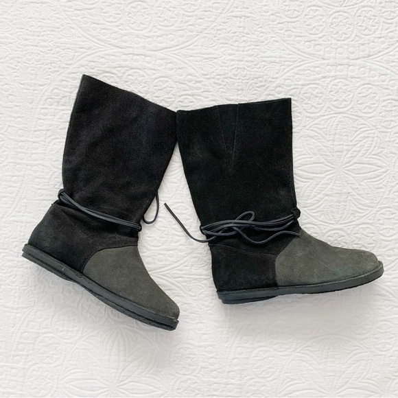 Gudrun Sjoden Black Suede Boots - Picture 2 of 9